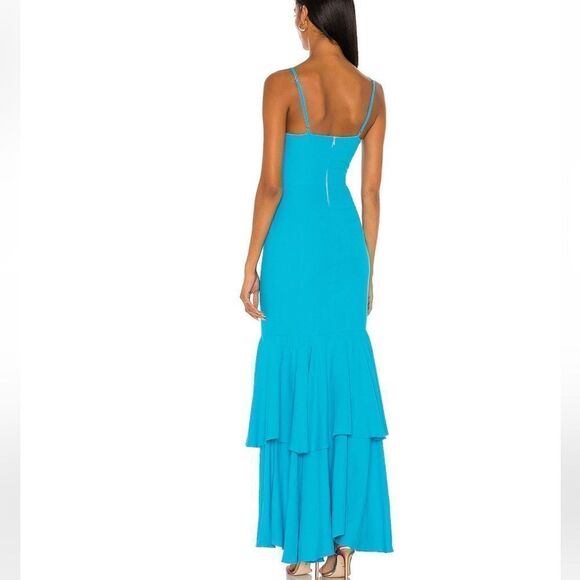 PatBo Revolve Maxi Dress in Bright Turquoise.Size 6 - Picture 3 of 15